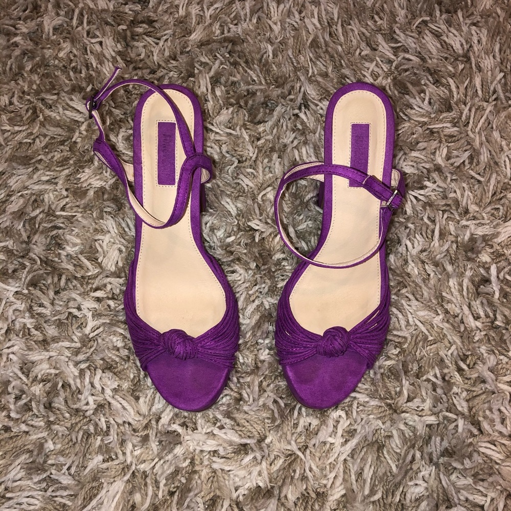 Purple Velvet heels